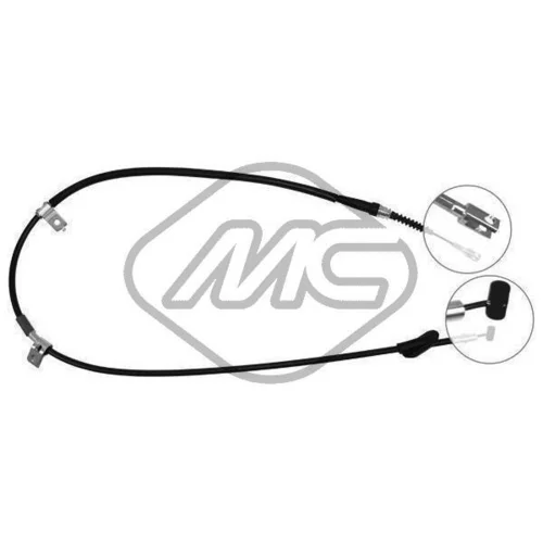 Ťažné lanko parkovacej brzdy Metalcaucho 83331