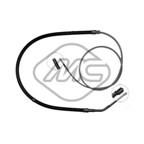 Ťažné lanko parkovacej brzdy Metalcaucho 80399