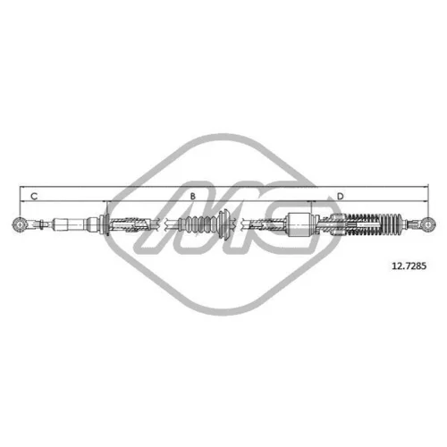 Lanko ručnej prevodovky Metalcaucho 80739