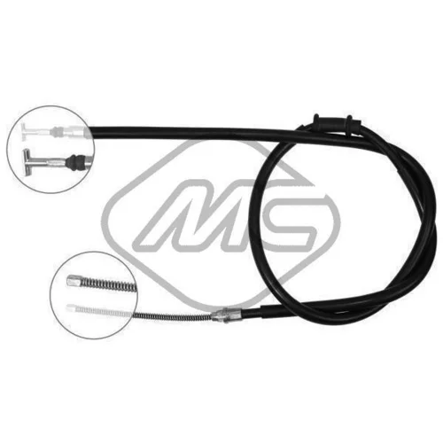 Ťažné lanko parkovacej brzdy Metalcaucho 81329