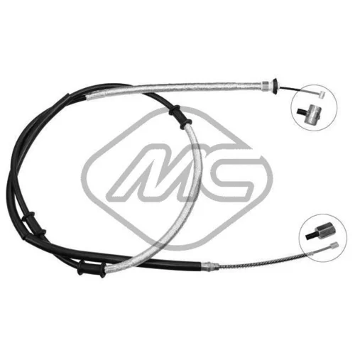 Ťažné lanko parkovacej brzdy Metalcaucho 81393