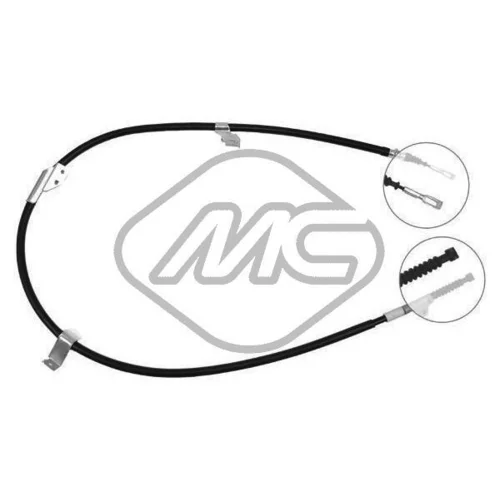 Ťažné lanko parkovacej brzdy Metalcaucho 82313