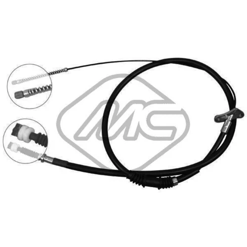 Ťažné lanko parkovacej brzdy Metalcaucho 82528