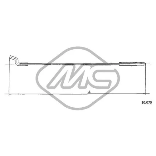 Plynové lanko Metalcaucho 83786
