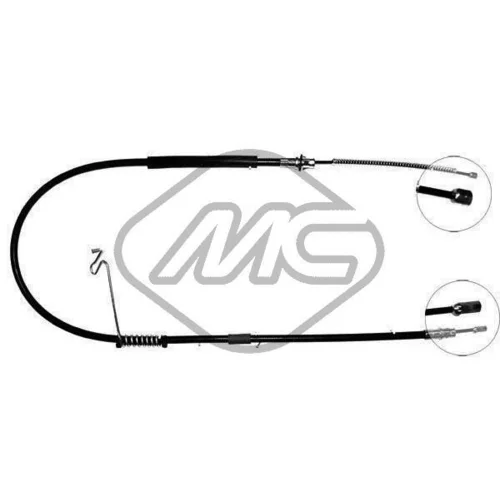 Ťažné lanko parkovacej brzdy Metalcaucho 80103