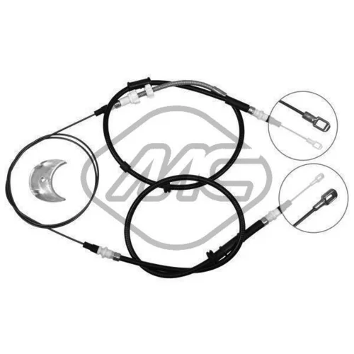 Ťažné lanko parkovacej brzdy Metalcaucho 81810