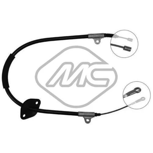 Ťažné lanko parkovacej brzdy Metalcaucho 82354