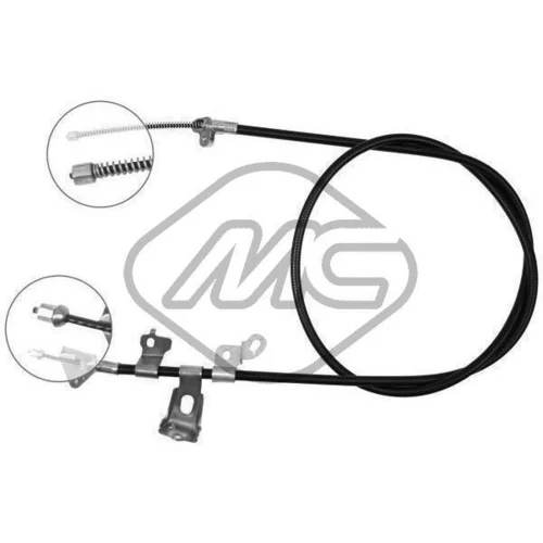 Ťažné lanko parkovacej brzdy Metalcaucho 83473