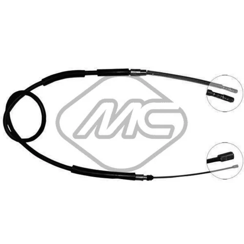 Ťažné lanko parkovacej brzdy Metalcaucho 83721