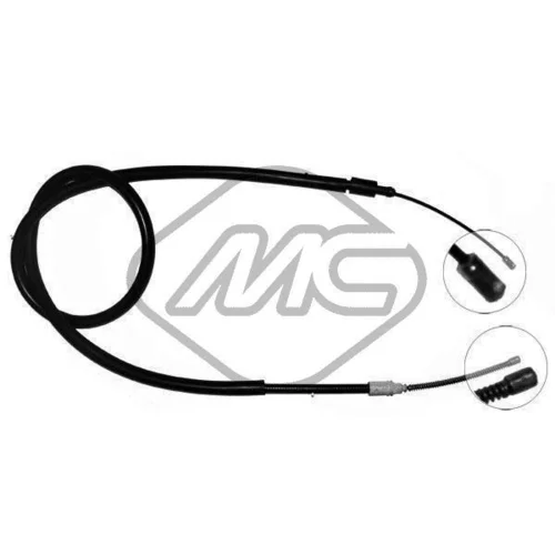 Ťažné lanko parkovacej brzdy Metalcaucho 80135