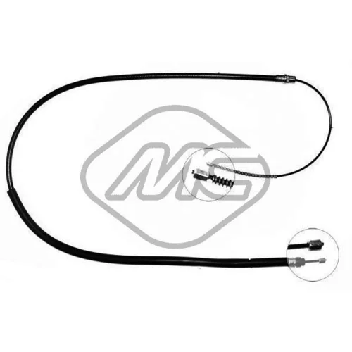 Ťažné lanko parkovacej brzdy Metalcaucho 80387