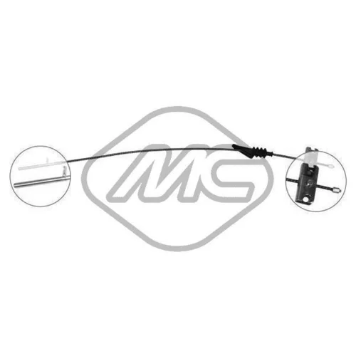 Ťažné lanko parkovacej brzdy Metalcaucho 81331