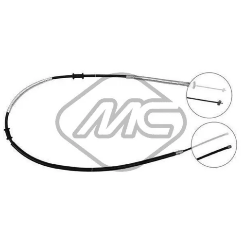 Ťažné lanko parkovacej brzdy Metalcaucho 81360