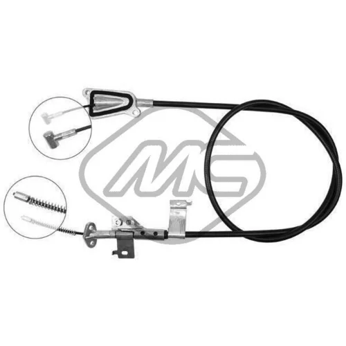 Ťažné lanko parkovacej brzdy Metalcaucho 82336