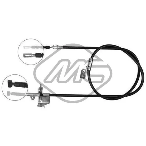 Ťažné lanko parkovacej brzdy Metalcaucho 82352