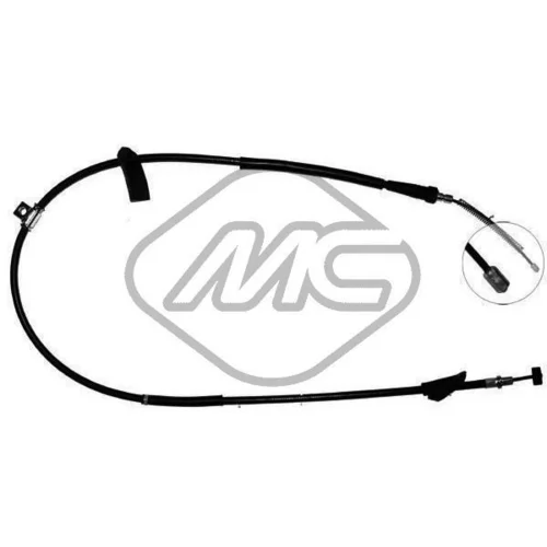 Ťažné lanko parkovacej brzdy Metalcaucho 82508