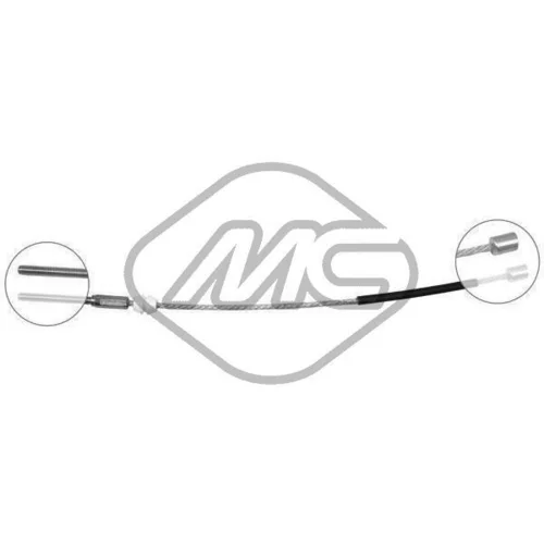 Ťažné lanko parkovacej brzdy Metalcaucho 82511