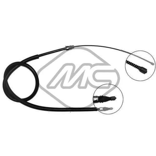 Ťažné lanko parkovacej brzdy Metalcaucho 83070