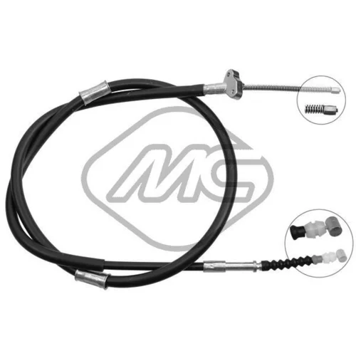 Ťažné lanko parkovacej brzdy Metalcaucho 83429