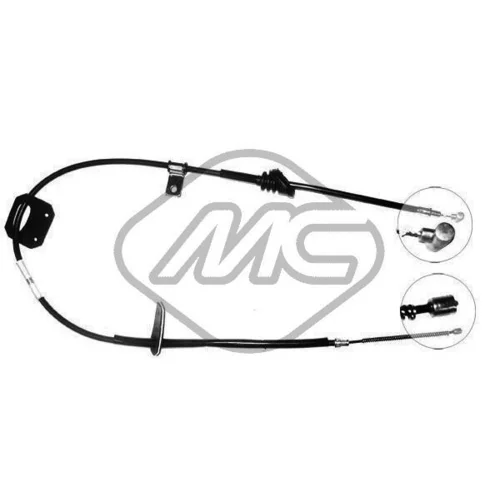 Ťažné lanko parkovacej brzdy Metalcaucho 80235