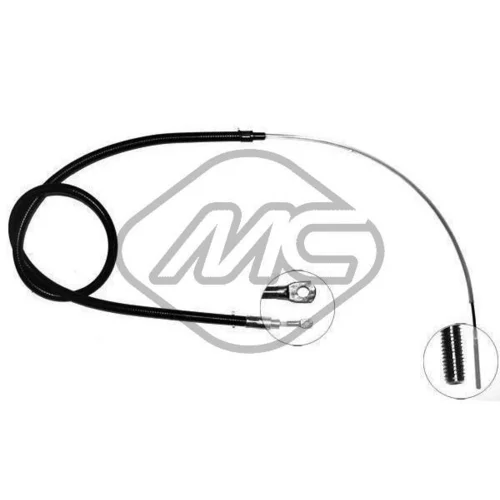 Ťažné lanko parkovacej brzdy Metalcaucho 80295