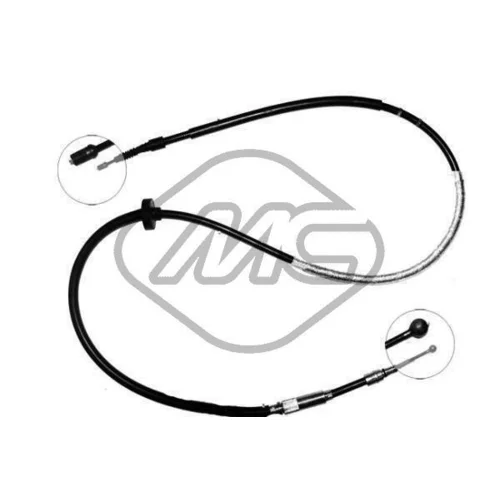 Ťažné lanko parkovacej brzdy Metalcaucho 80572