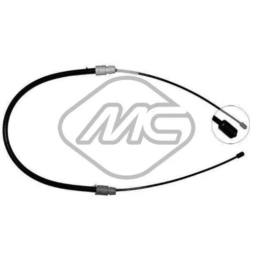 Ťažné lanko parkovacej brzdy Metalcaucho 80950