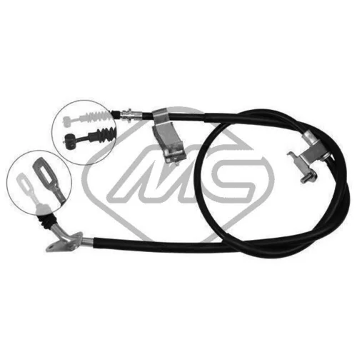 Ťažné lanko parkovacej brzdy Metalcaucho 82219