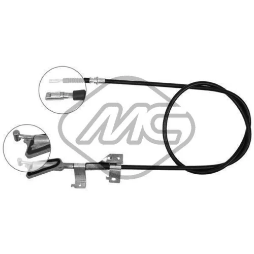Ťažné lanko parkovacej brzdy Metalcaucho 82340