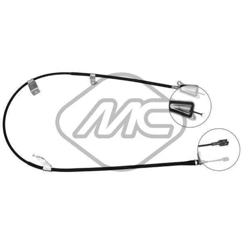 Ťažné lanko parkovacej brzdy Metalcaucho 82360