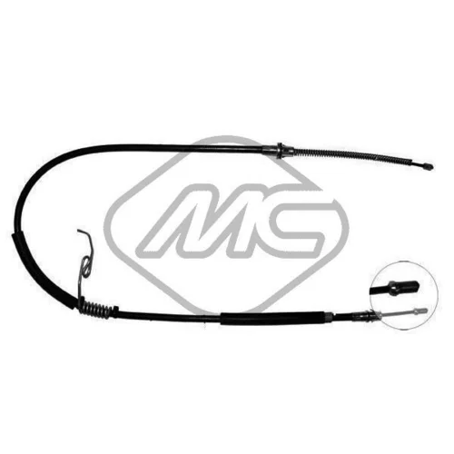 Ťažné lanko parkovacej brzdy Metalcaucho 80186