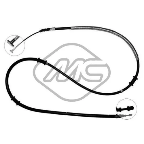 Ťažné lanko parkovacej brzdy Metalcaucho 81366
