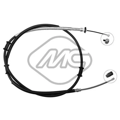 Ťažné lanko parkovacej brzdy Metalcaucho 81392