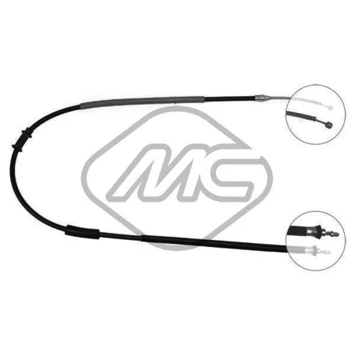 Ťažné lanko parkovacej brzdy Metalcaucho 82097