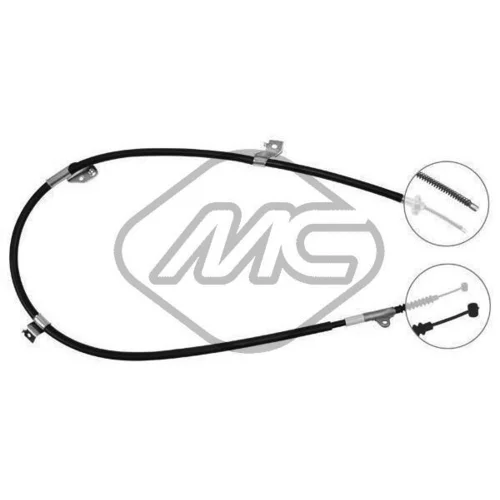 Ťažné lanko parkovacej brzdy Metalcaucho 82310