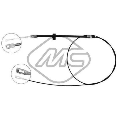 Ťažné lanko parkovacej brzdy Metalcaucho 80083