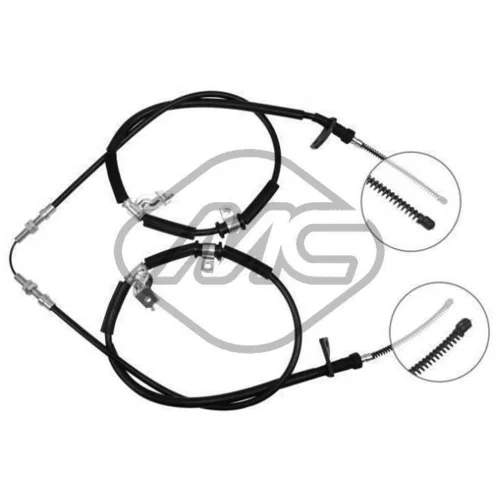 Ťažné lanko parkovacej brzdy Metalcaucho 80108