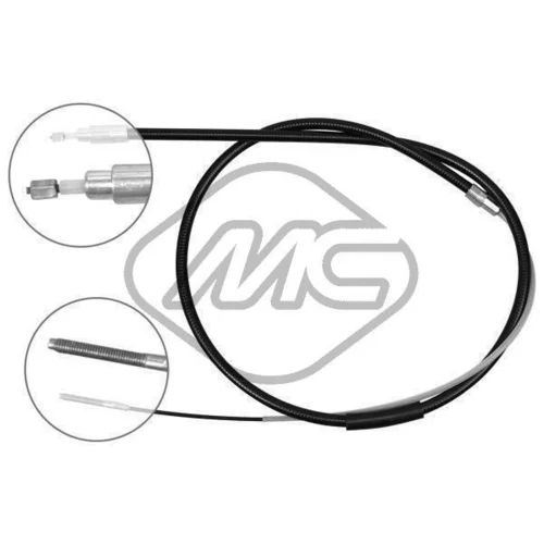 Ťažné lanko parkovacej brzdy Metalcaucho 80352