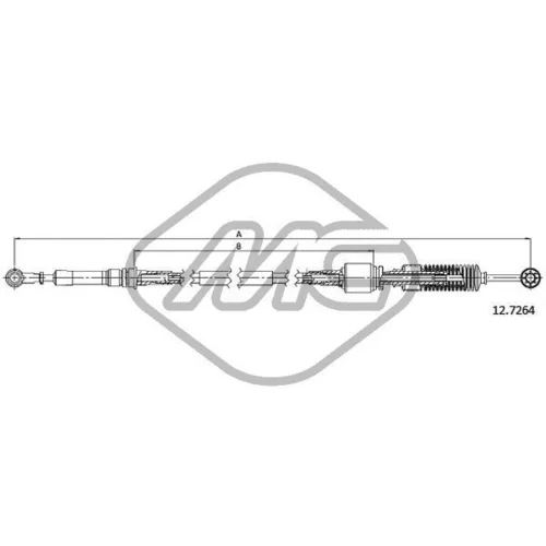 Lanko ručnej prevodovky Metalcaucho 81141