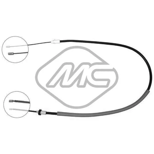 Ťažné lanko parkovacej brzdy Metalcaucho 83079