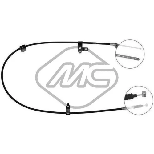 Ťažné lanko parkovacej brzdy Metalcaucho 83499