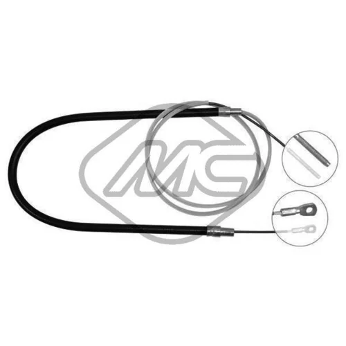 Ťažné lanko parkovacej brzdy Metalcaucho 80640