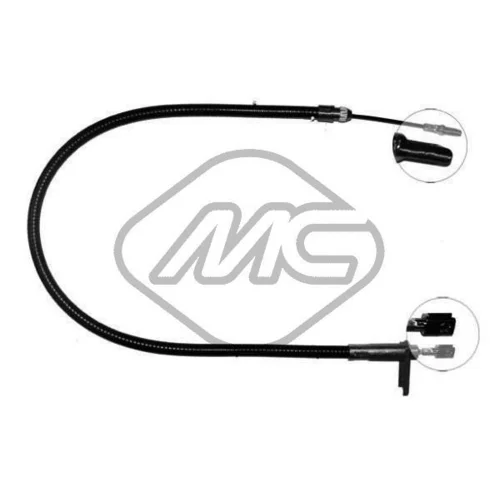Ťažné lanko parkovacej brzdy Metalcaucho 80942
