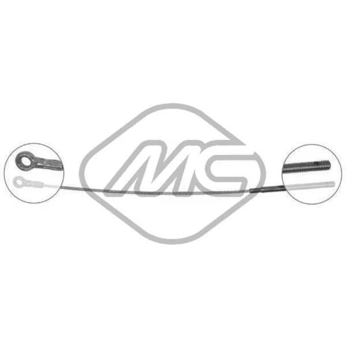 Ťažné lanko parkovacej brzdy Metalcaucho 82039