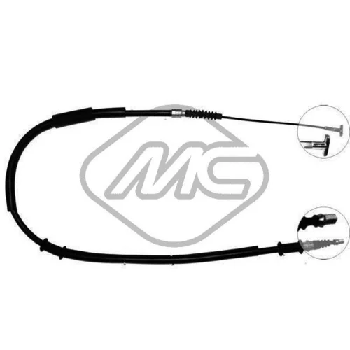 Ťažné lanko parkovacej brzdy Metalcaucho 82098