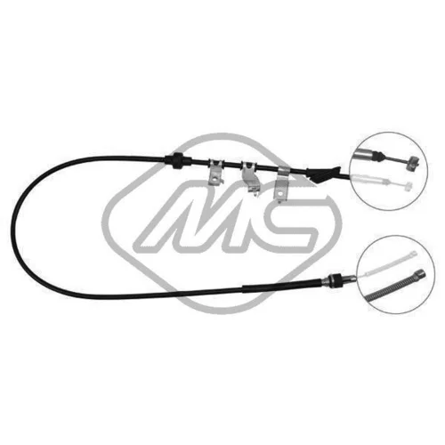 Ťažné lanko parkovacej brzdy Metalcaucho 82160