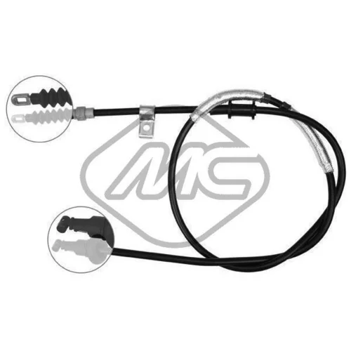 Ťažné lanko parkovacej brzdy Metalcaucho 83582
