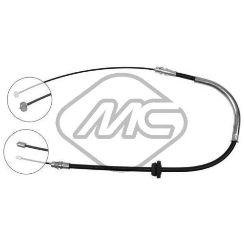 Ťažné lanko parkovacej brzdy Metalcaucho 80199