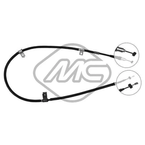 Ťažné lanko parkovacej brzdy Metalcaucho 80350