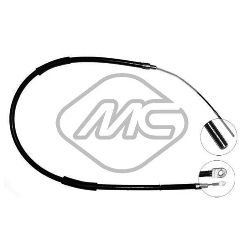 Ťažné lanko parkovacej brzdy Metalcaucho 80654